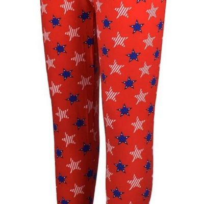 TSI Sportswear Home of the Brave NEW Womens Fashion Leggings Star Pattern L